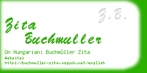 zita buchmuller business card